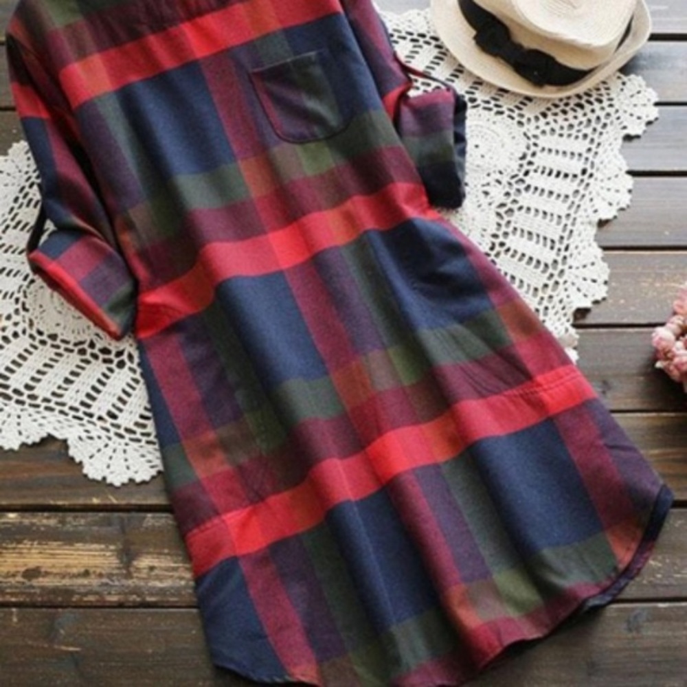 Cupshe plaid dress